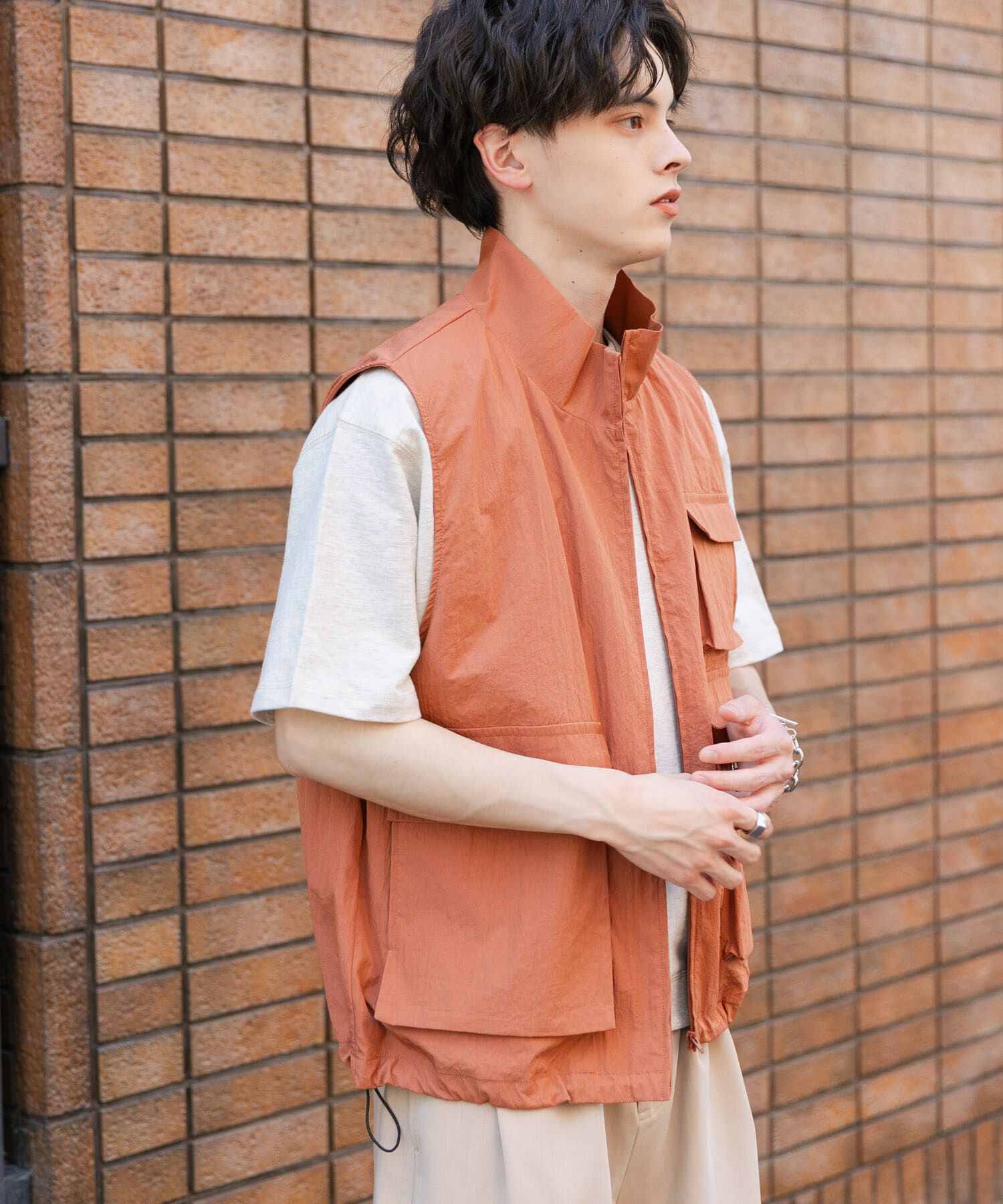 SENSE OF PLACE by URBAN RESEARCH「ユーティリティスタンドベスト」|ブルゾン・スタジャン|