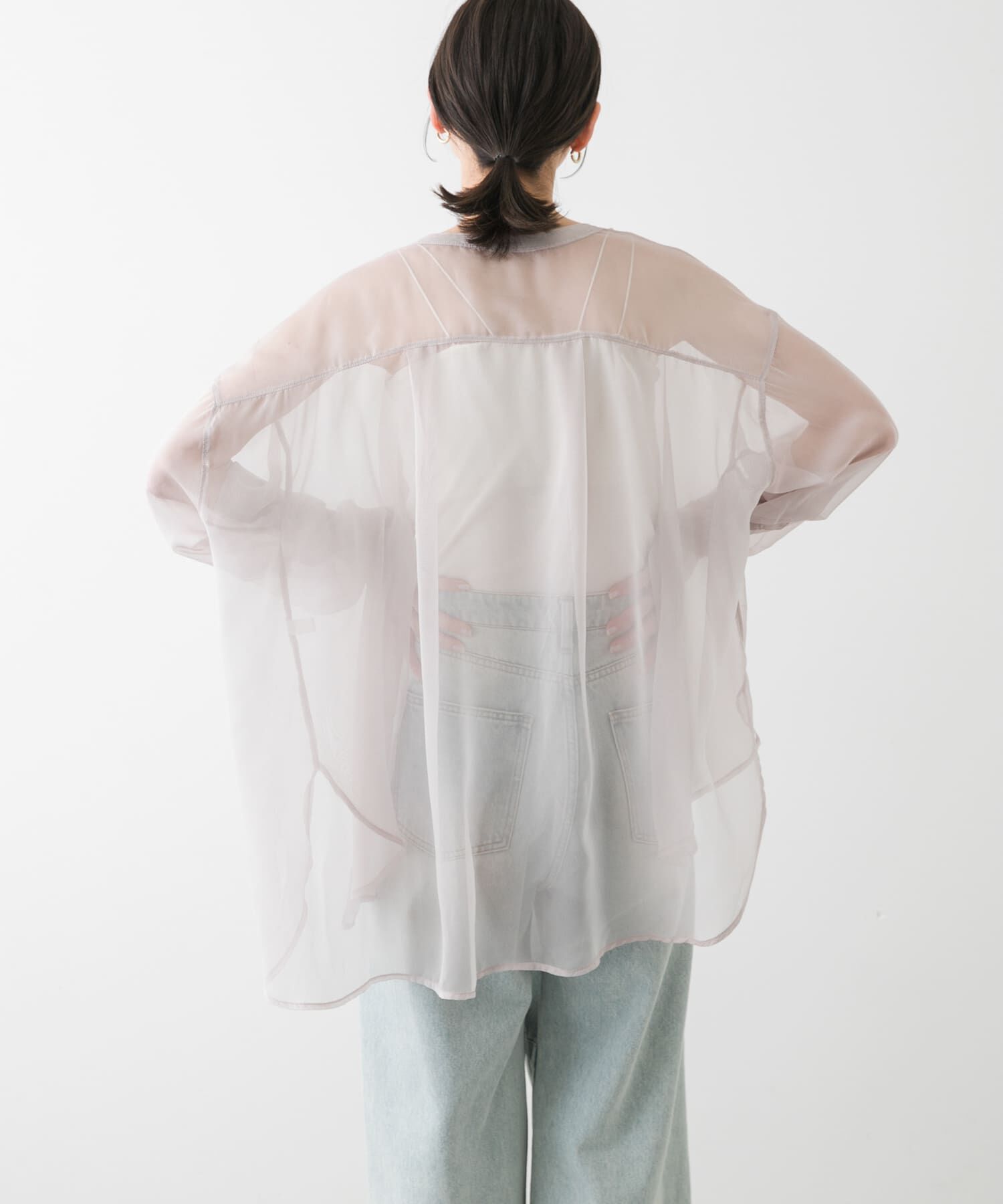 SENSE OF PLACE by URBAN RESEARCH「バンドカラーシャンブレーシアーシャツ」|シャツ・ブラウス|