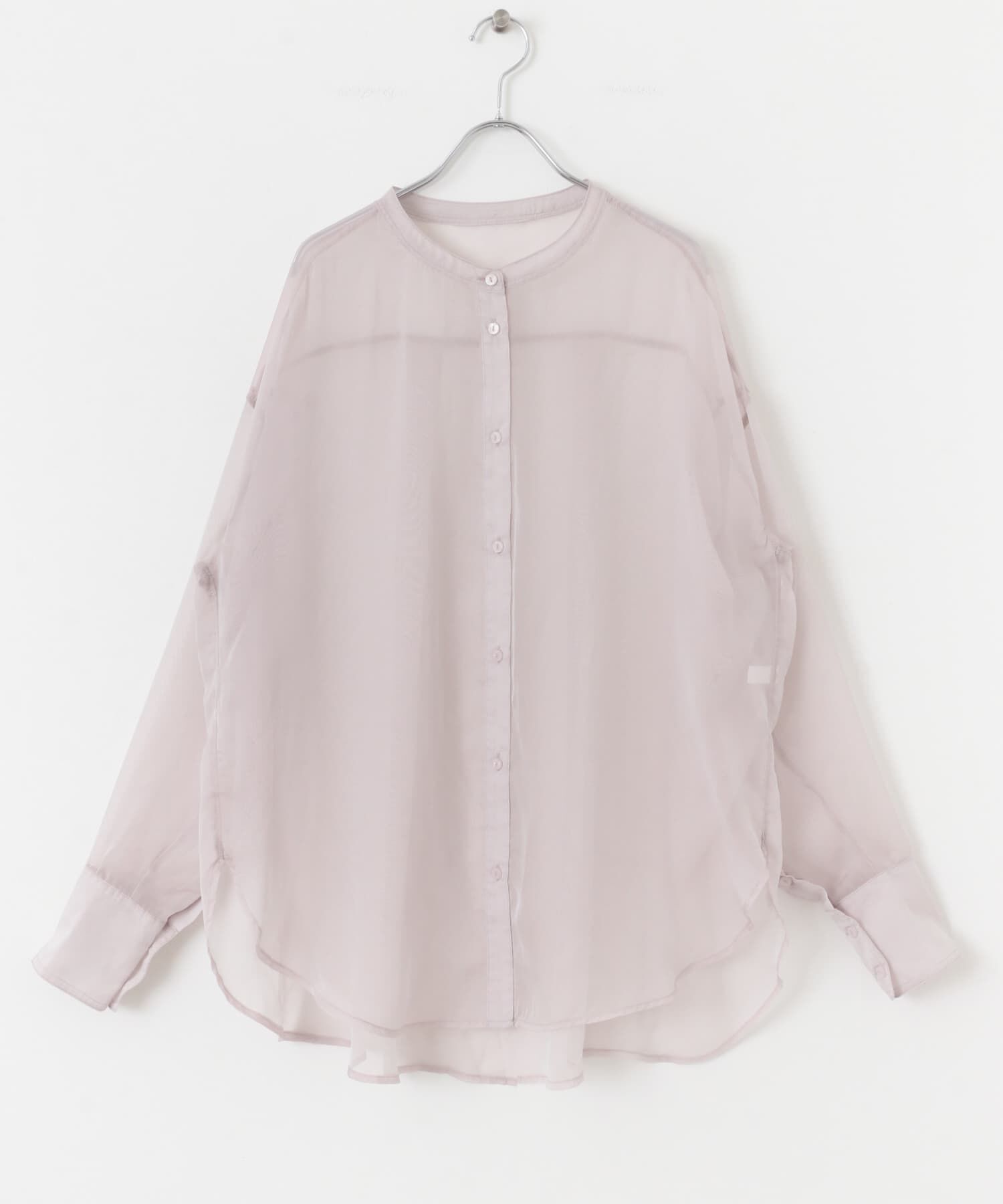 SENSE OF PLACE by URBAN RESEARCH「バンドカラーシャンブレーシアーシャツ」|シャツ・ブラウス|