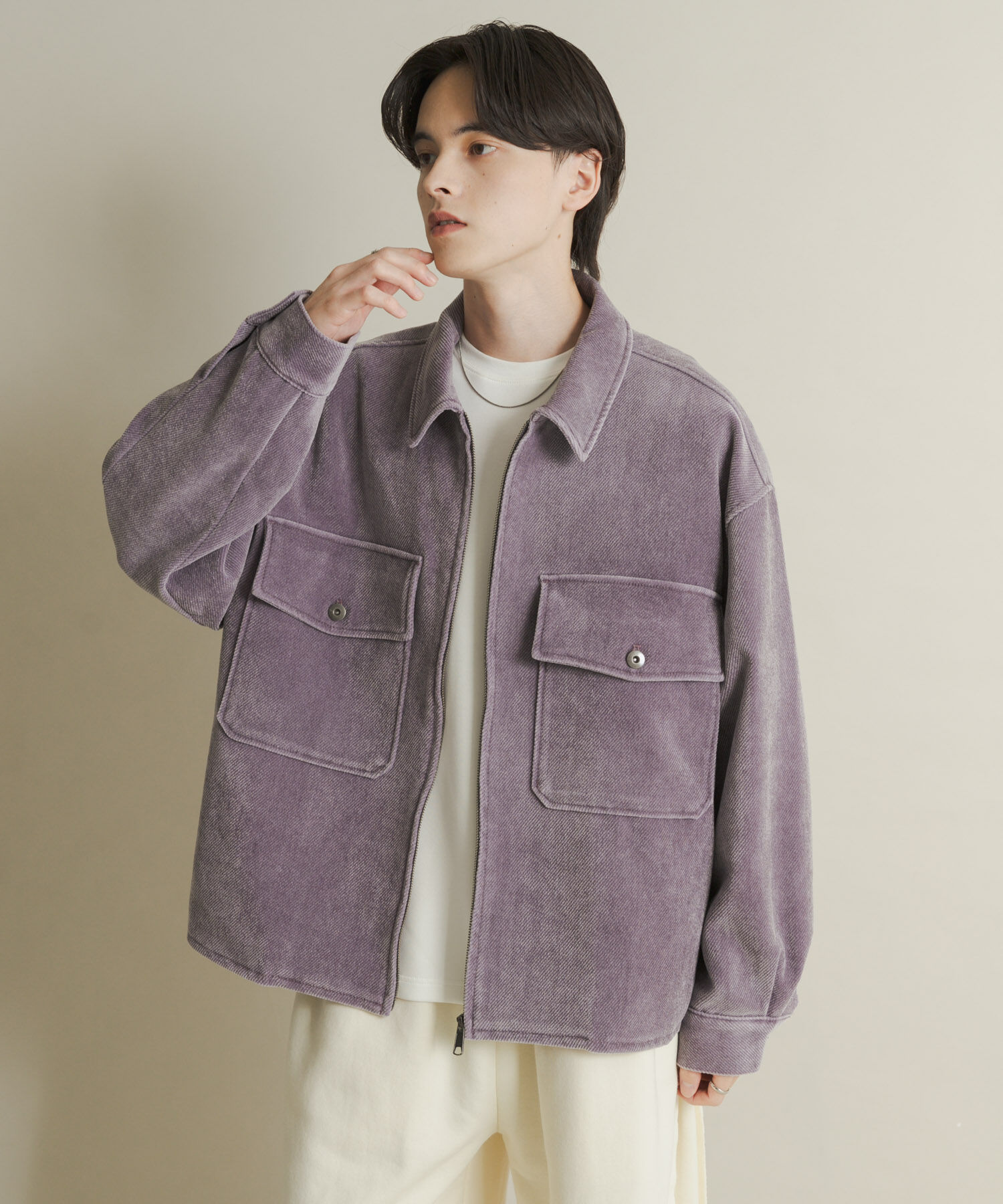 SENSE OF PLACE by URBAN RESEARCH「ヴィンテージツイルZIPブルゾン」|ブルゾン・スタジャン|