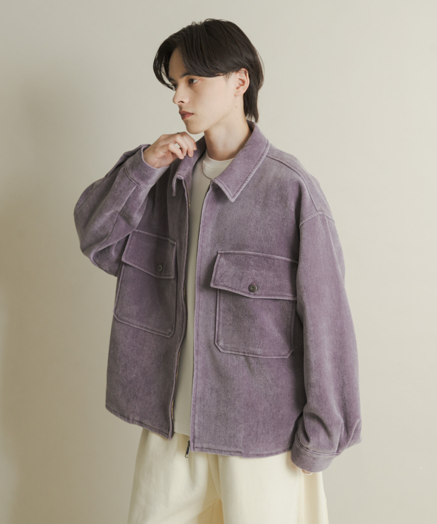 SENSE OF PLACE by URBAN RESEARCH「ヴィンテージツイルZIPブルゾン」|ブルゾン・スタジャン|