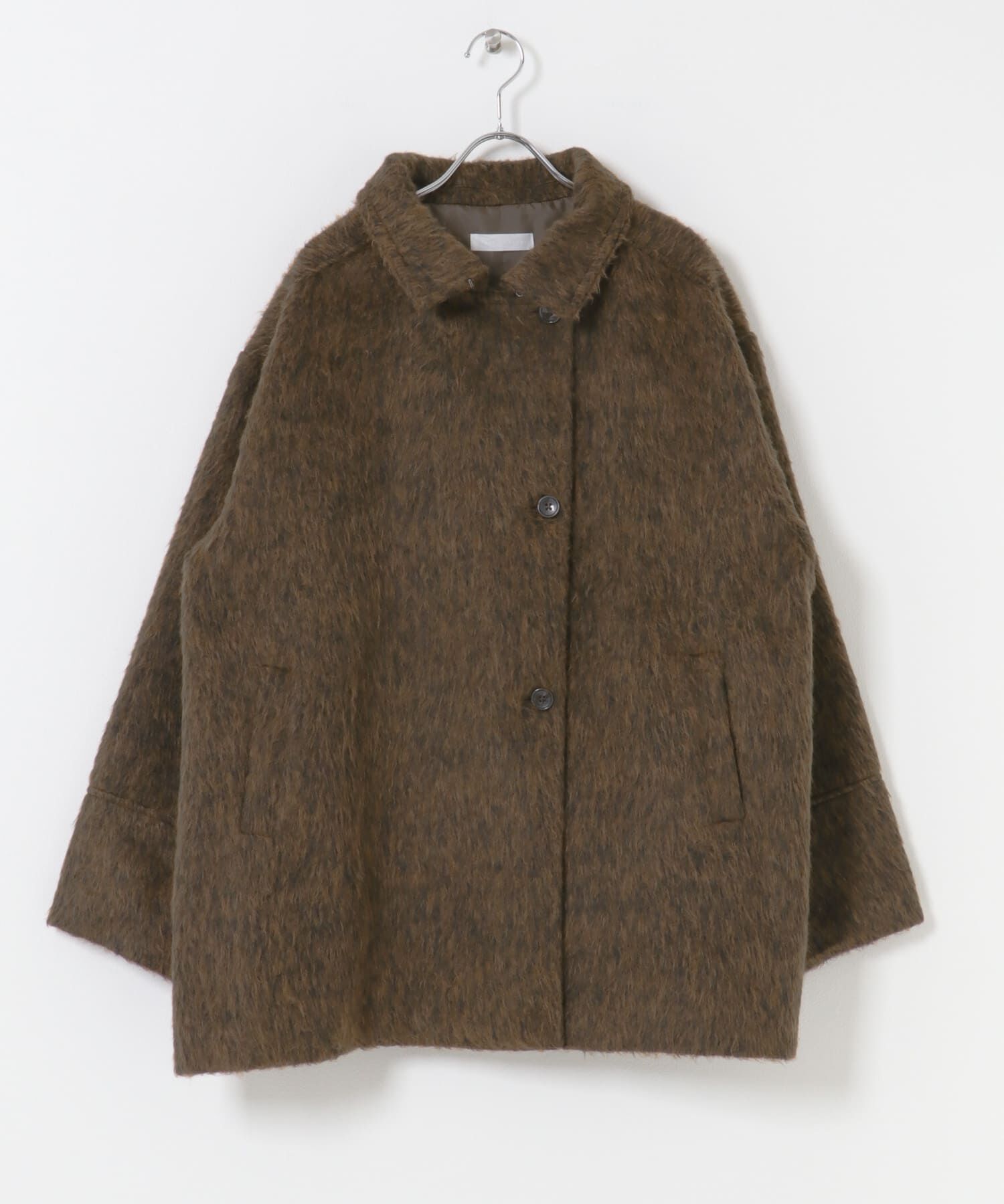 SENSE OF PLACE by URBAN RESEARCH「マルチカラーシャギーコート」|ノーカラーコート|