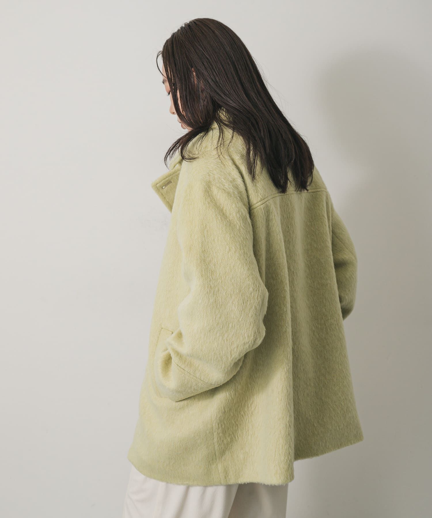 SENSE OF PLACE by URBAN RESEARCH「マルチカラーシャギーコート」|ノーカラーコート|