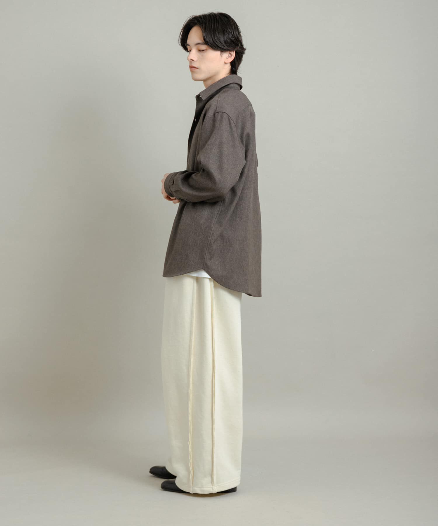 SENSE OF PLACE by URBAN RESEARCH「『UR TECH』ヘリンボーンレギュラーカラーシャツ」|シャツ・ブラウス|