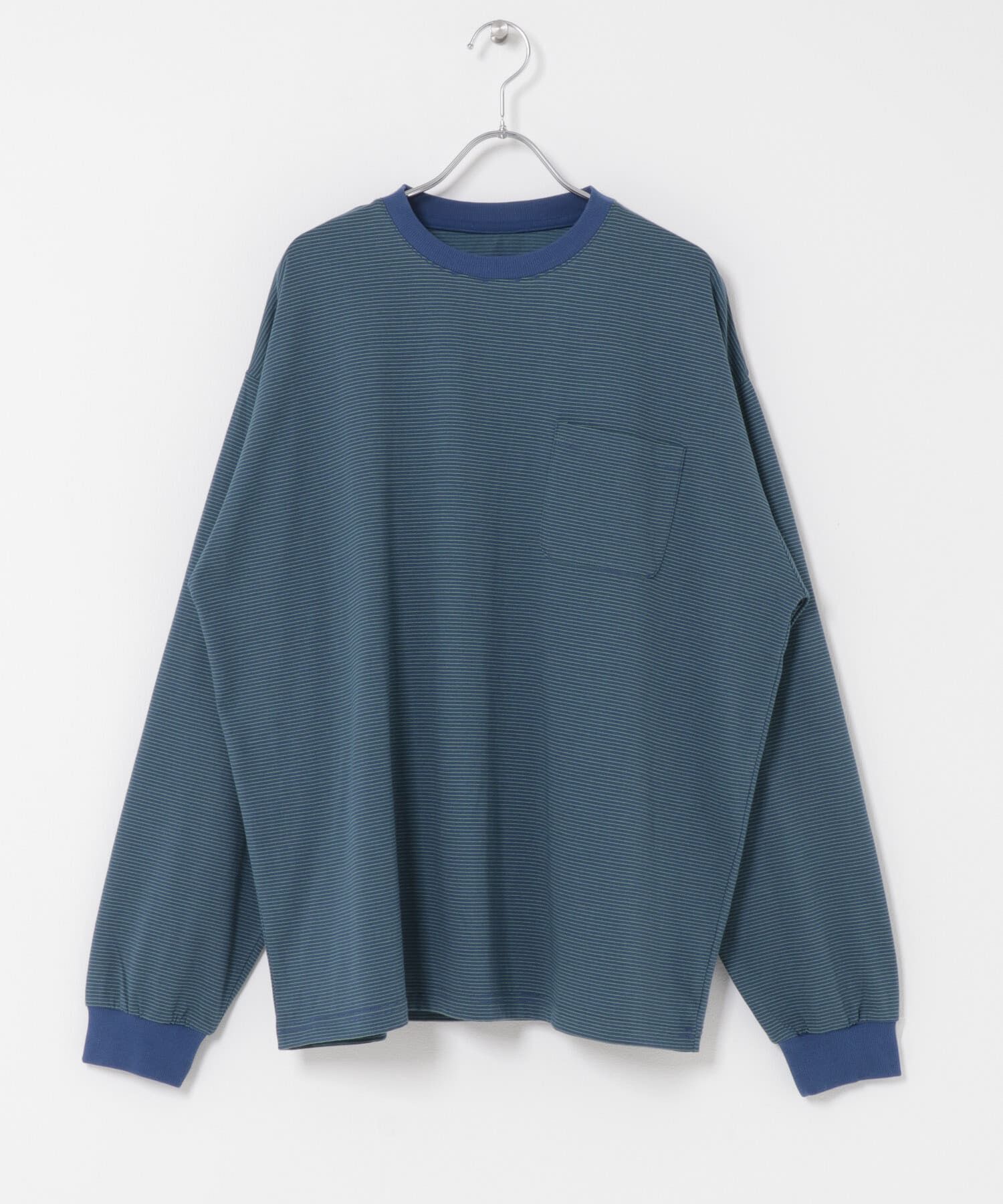 SENSE OF PLACE by URBAN RESEARCH「ピンボーダーロングスリーブTシャツ」|Tシャツ・カットソー|