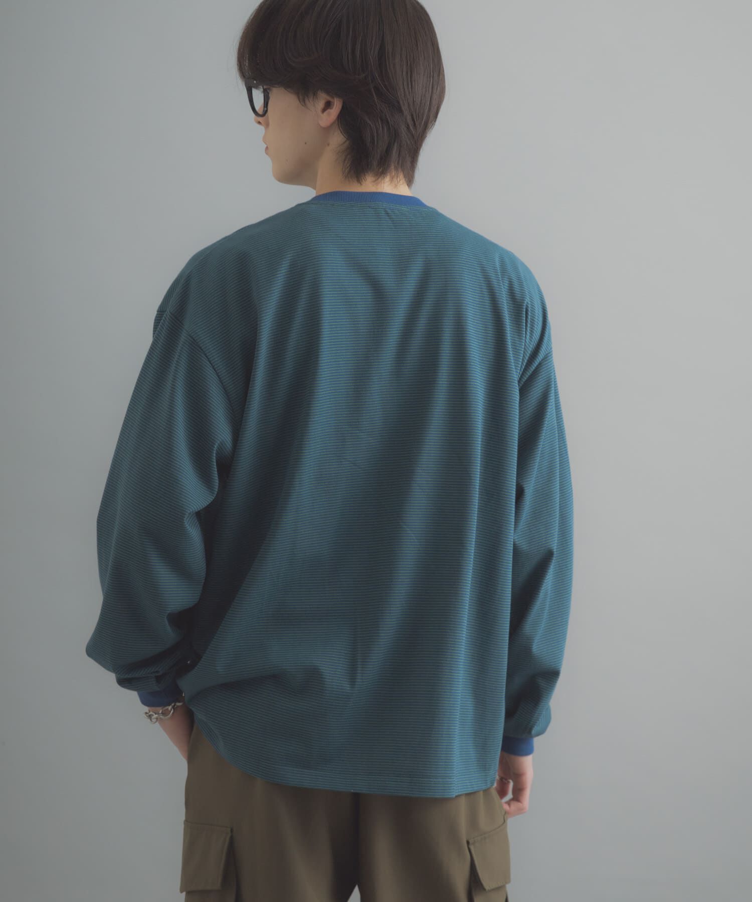 SENSE OF PLACE by URBAN RESEARCH「ピンボーダーロングスリーブTシャツ」|Tシャツ・カットソー|