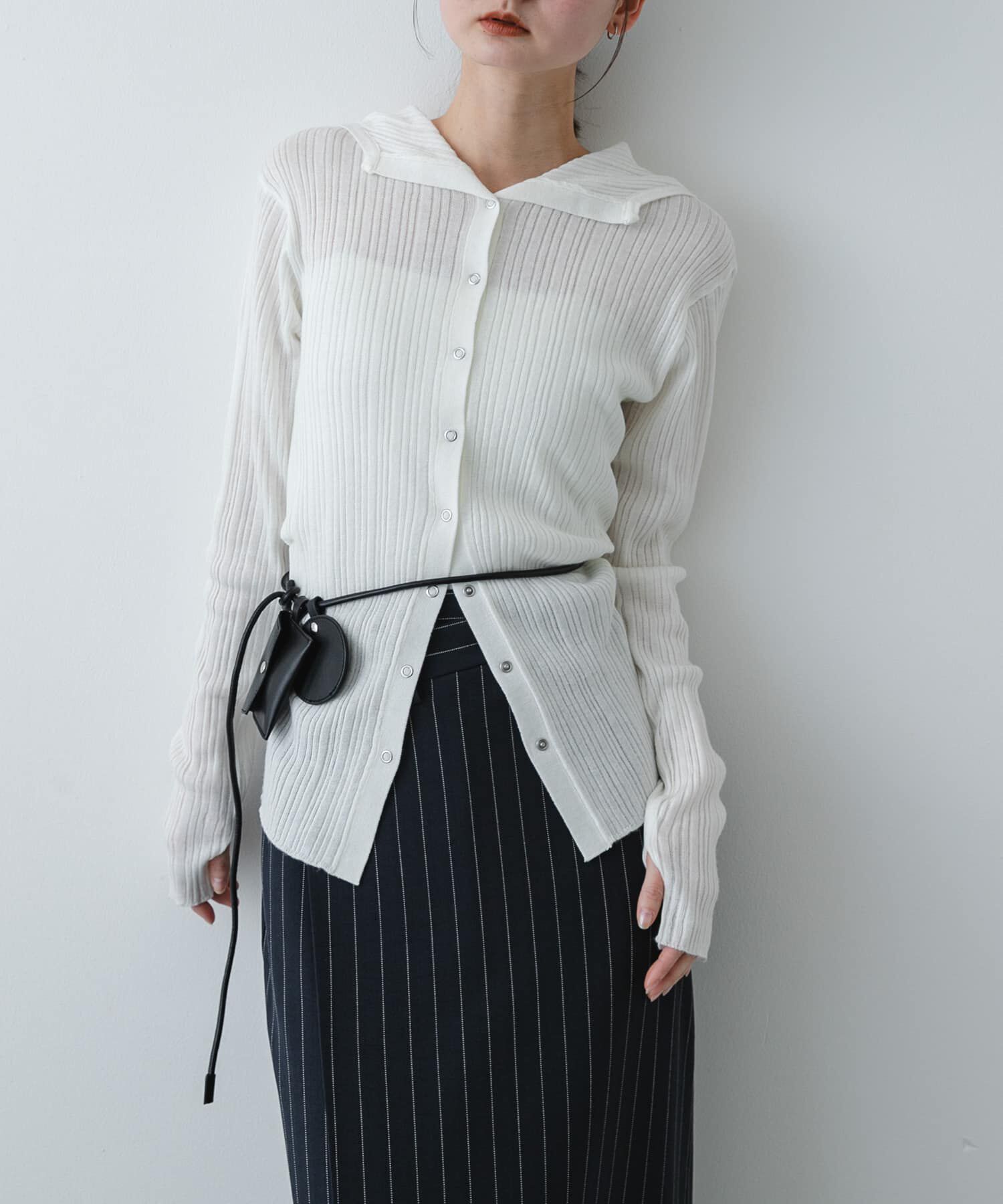 SENSE OF PLACE by URBAN RESEARCH「『洗濯可』マルチリブニットフーディー」|ニット・セーター|