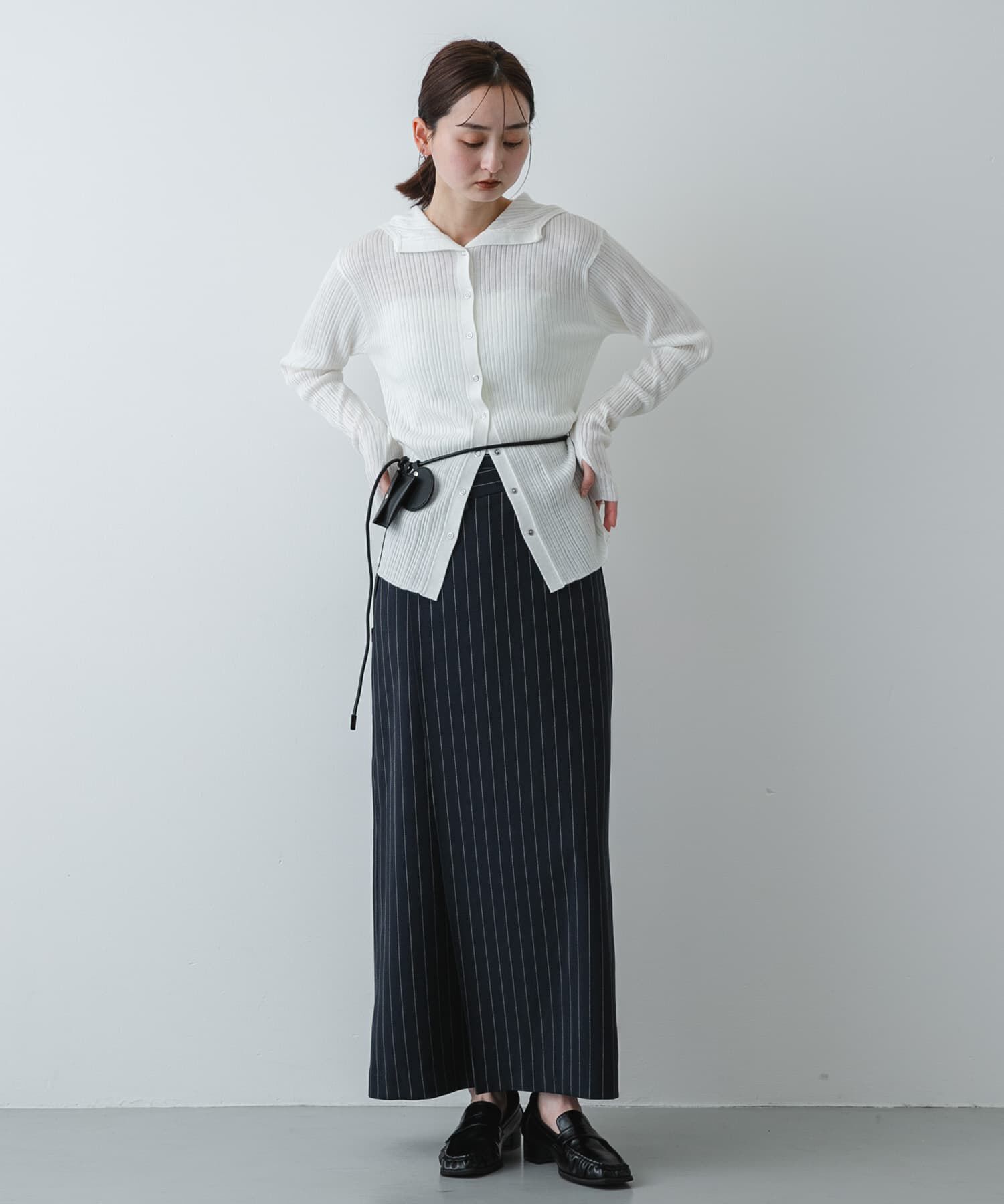 SENSE OF PLACE by URBAN RESEARCH「『洗濯可』マルチリブニットフーディー」|ニット・セーター|