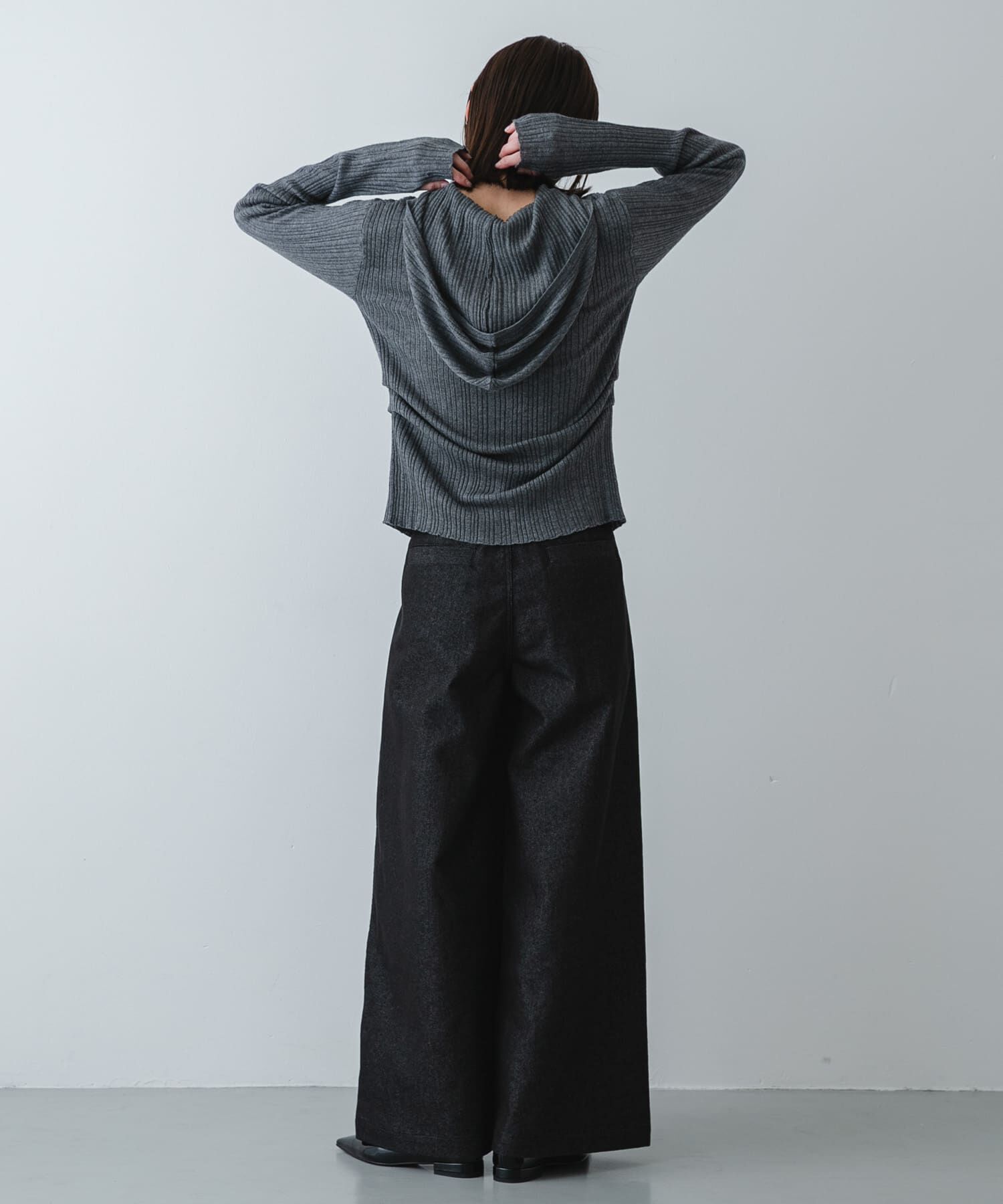 SENSE OF PLACE by URBAN RESEARCH「『洗濯可』マルチリブニットフーディー」|ニット・セーター|