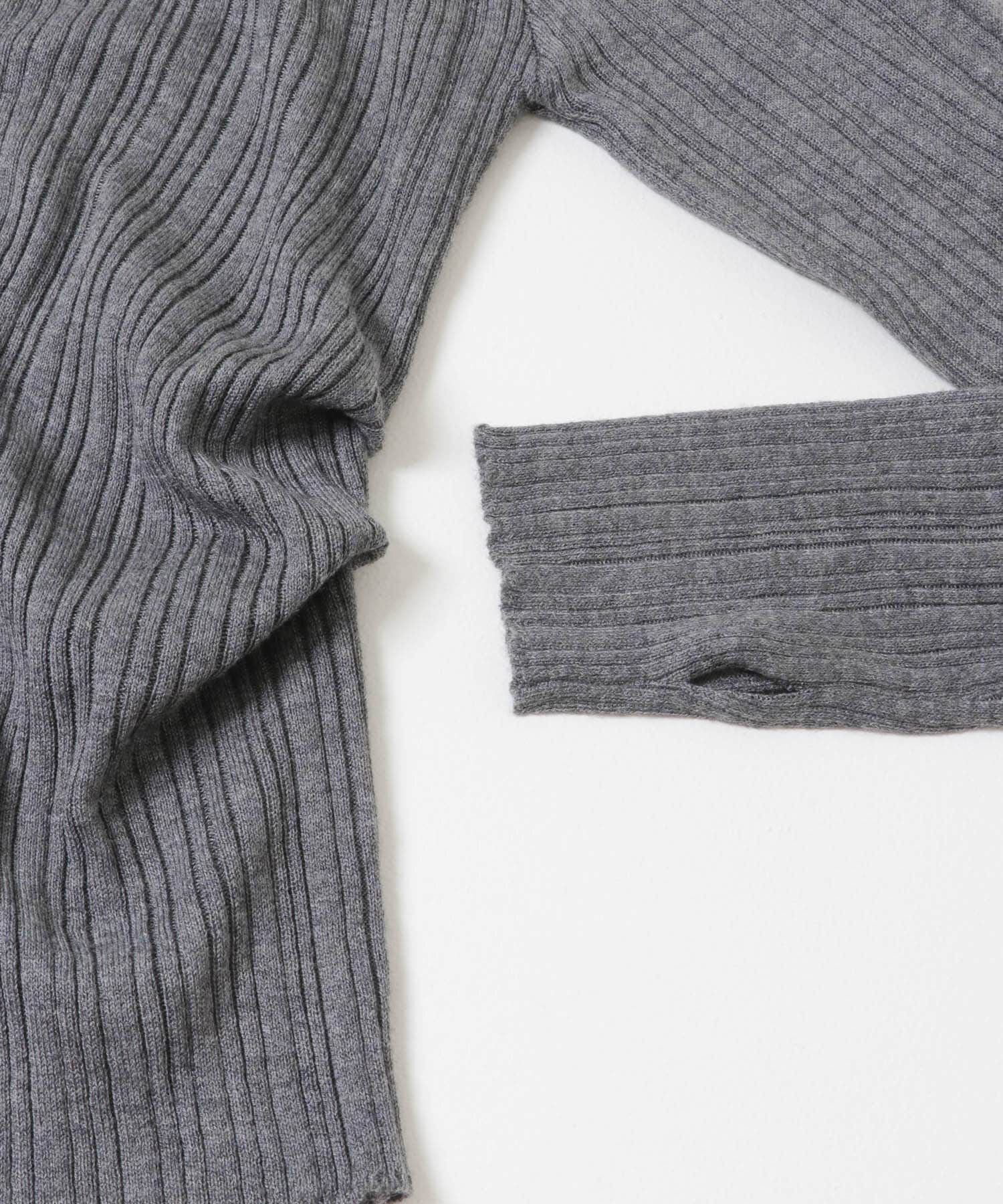 SENSE OF PLACE by URBAN RESEARCH「『洗濯可』マルチリブニットフーディー」|ニット・セーター|