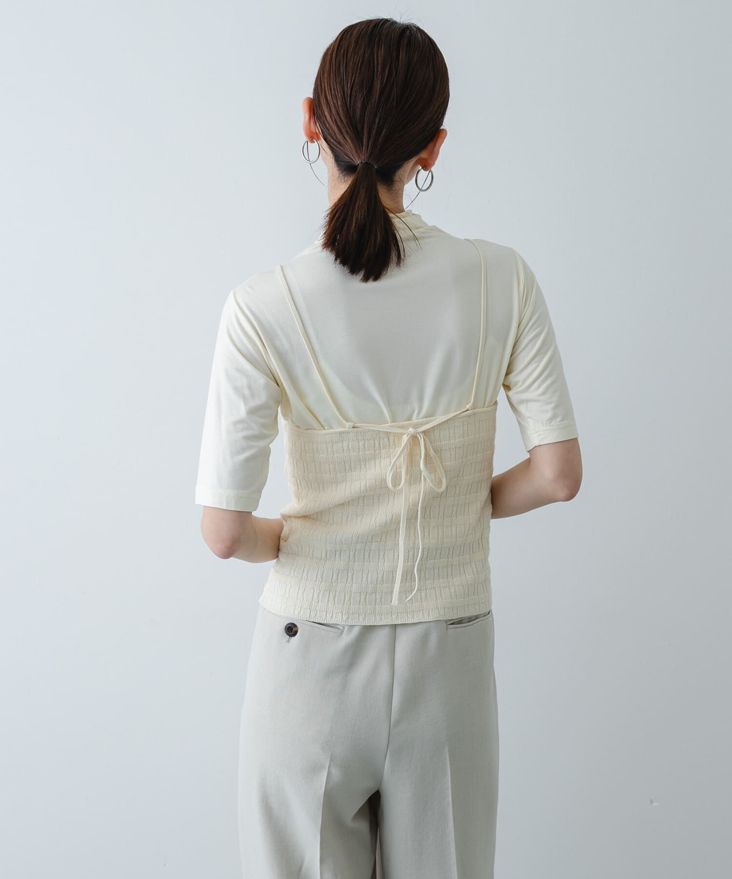 SENSE OF PLACE by URBAN RESEARCH「『洗濯可』ホルターネックボタンビスチェ」|その他|