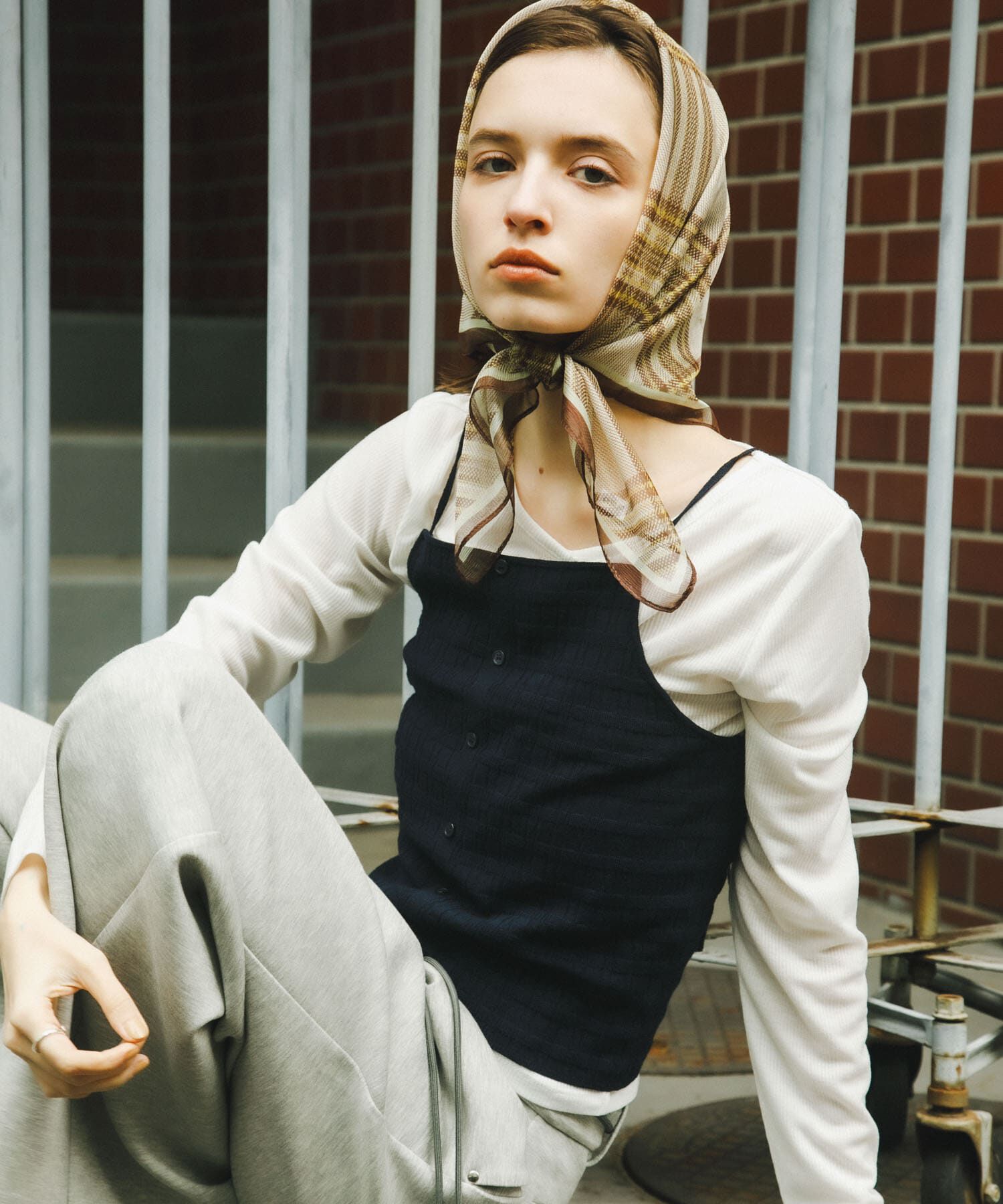 SENSE OF PLACE by URBAN RESEARCH「『洗濯可』ホルターネックボタンビスチェ」|その他|