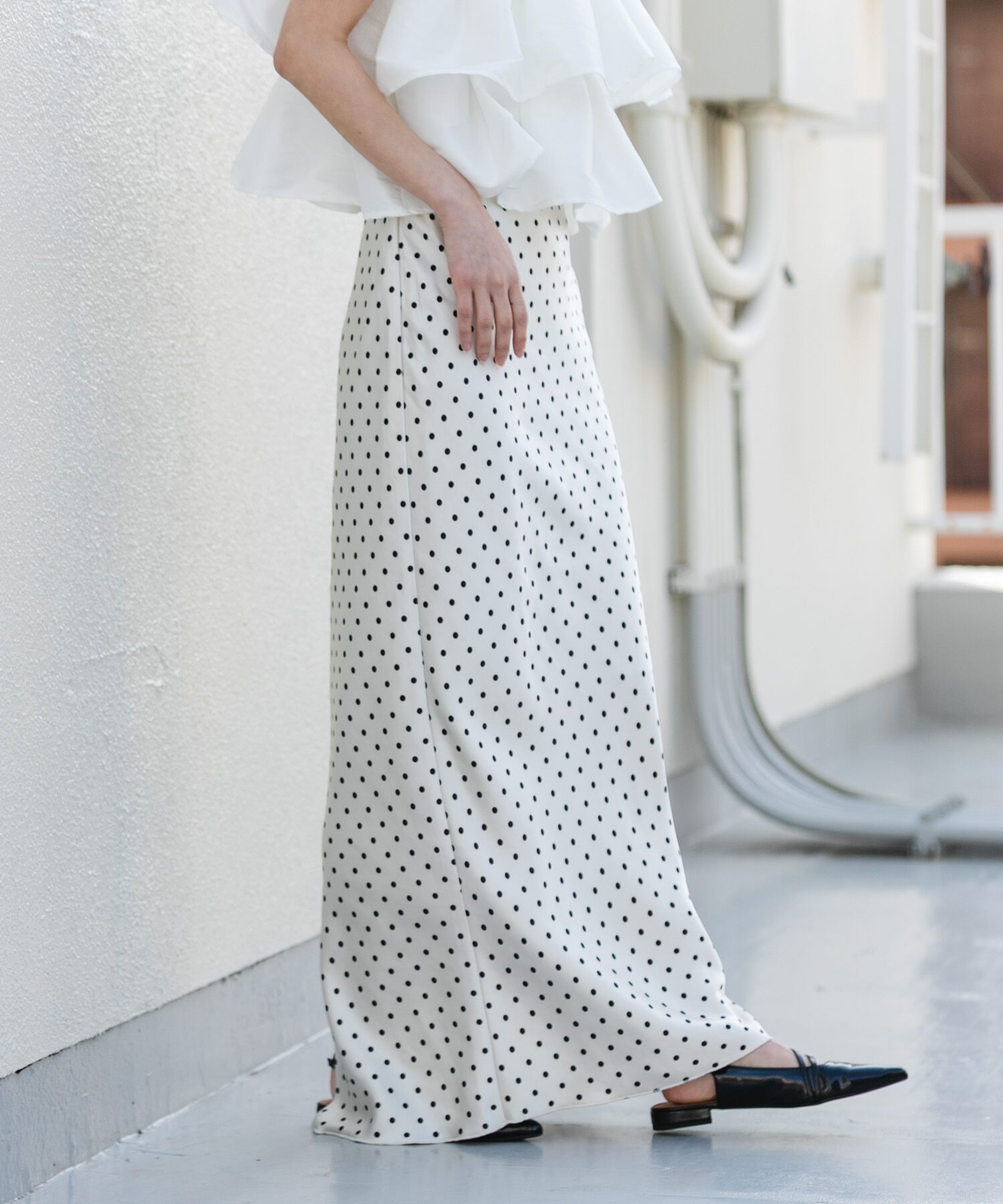 SENSE OF PLACE by URBAN RESEARCH「サテンアイラインスカート」|スカート|