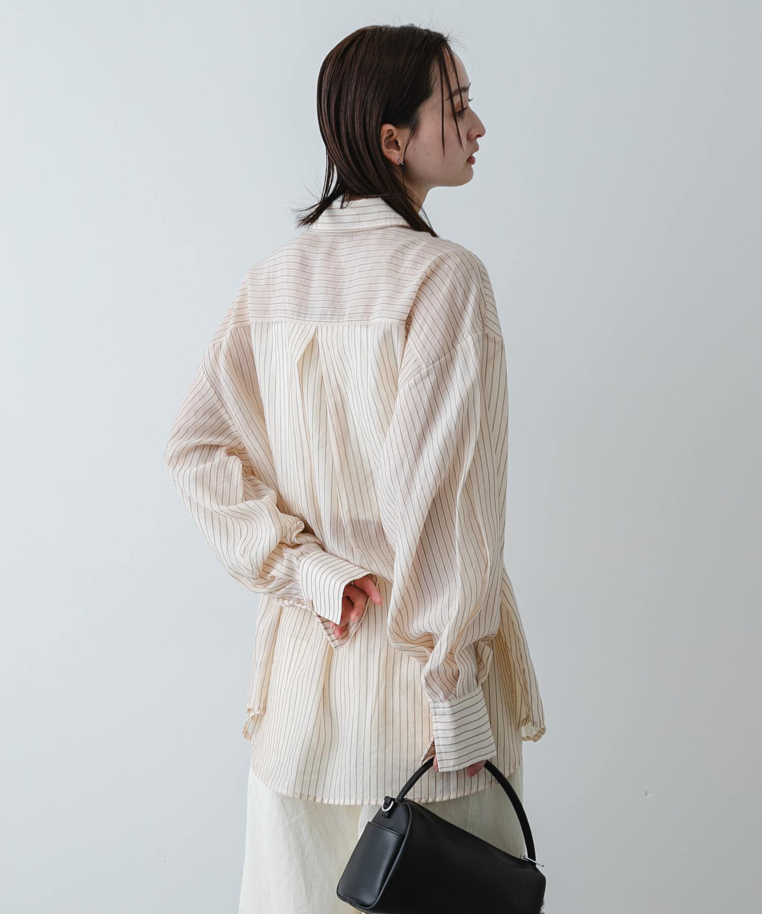 SENSE OF PLACE by URBAN RESEARCH「『接触冷感/速乾』シアーストライプアレンジシャツ」|シャツ・ブラウス|