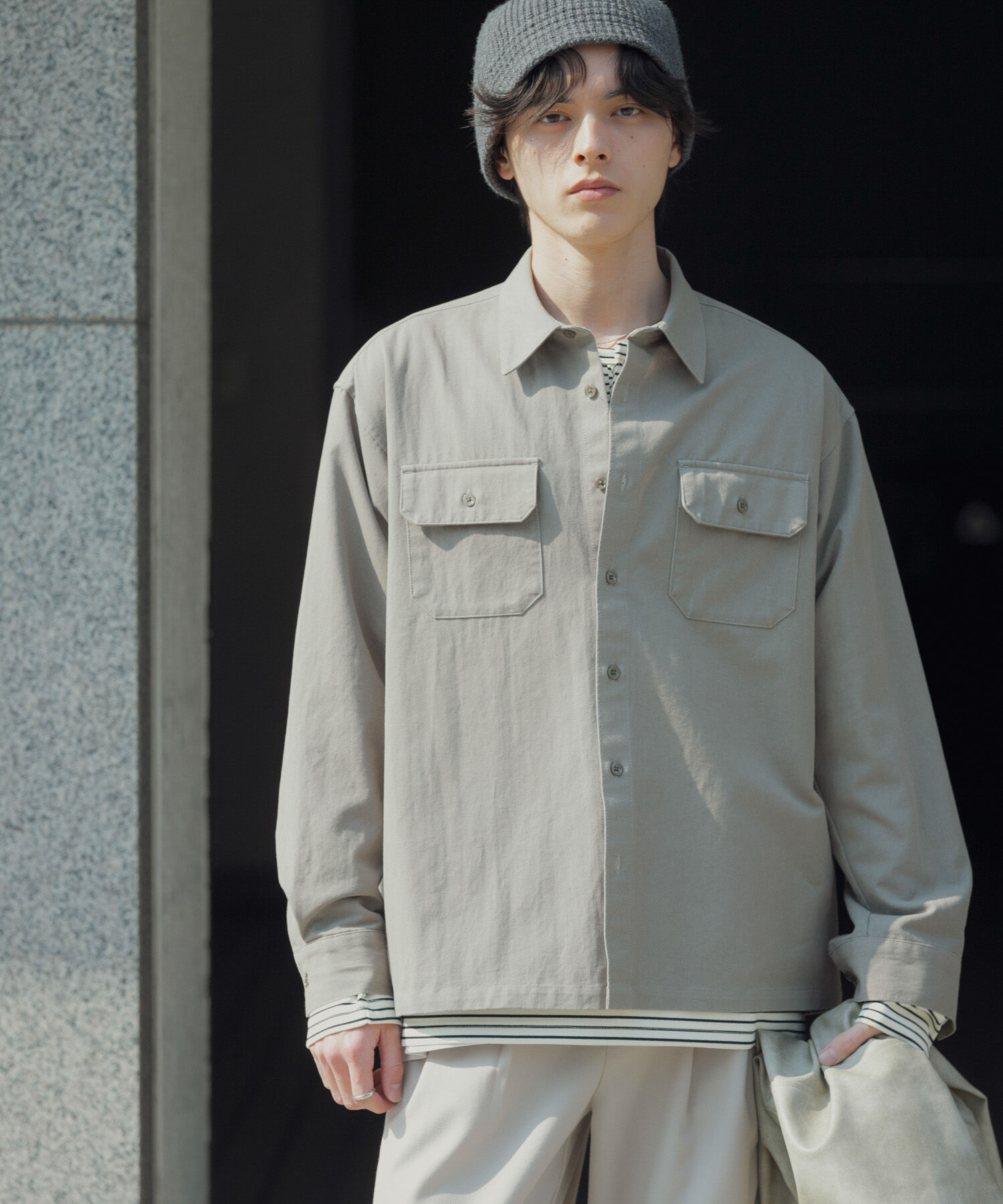 SENSE OF PLACE by URBAN RESEARCH「ダブルポケットカラーデニムシャツ」|シャツ・ブラウス|