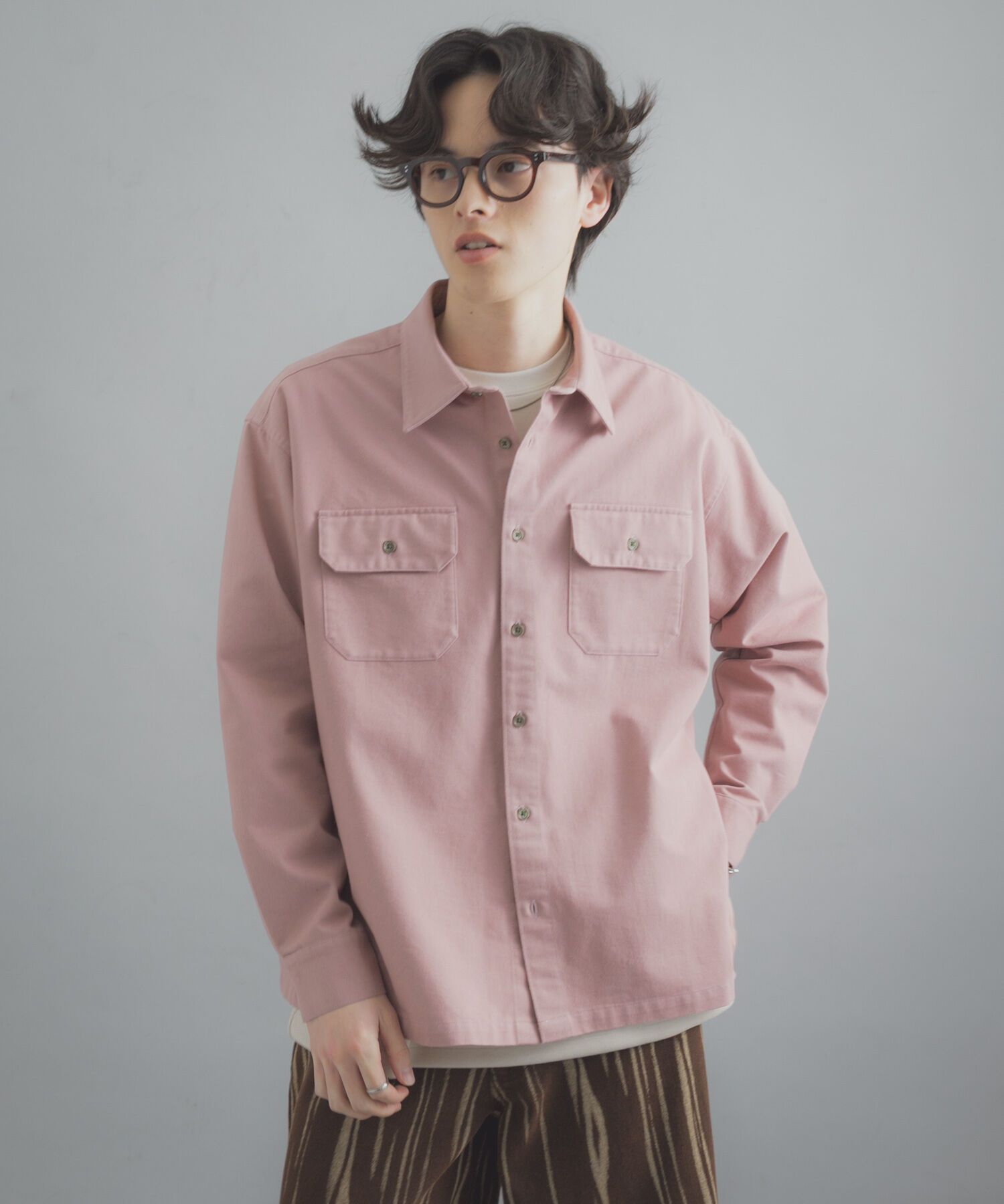 SENSE OF PLACE by URBAN RESEARCH「ダブルポケットカラーデニムシャツ」|シャツ・ブラウス|