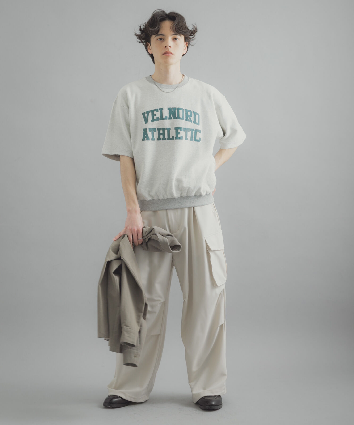 SENSE OF PLACE by URBAN RESEARCH「カレッジスウェットショートスリーブTシャツ」|スウェット・ジャージ|