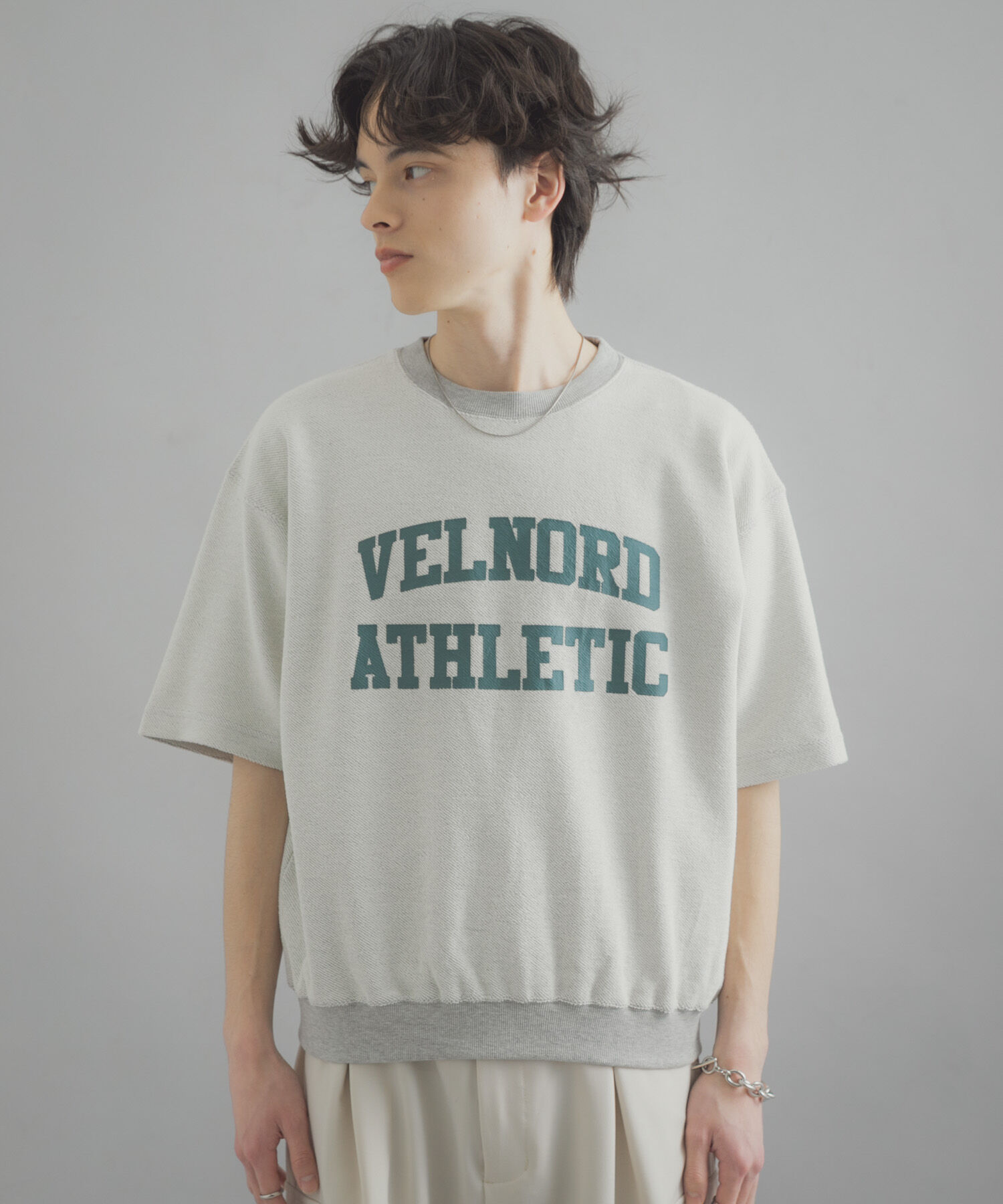 SENSE OF PLACE by URBAN RESEARCH「カレッジスウェットショートスリーブTシャツ」|スウェット・ジャージ|