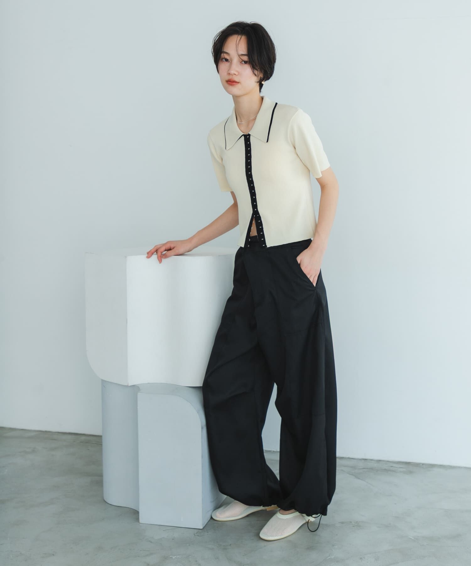 SENSE OF PLACE by URBAN RESEARCH「ドロストデザインパンツ」|その他|ブラック