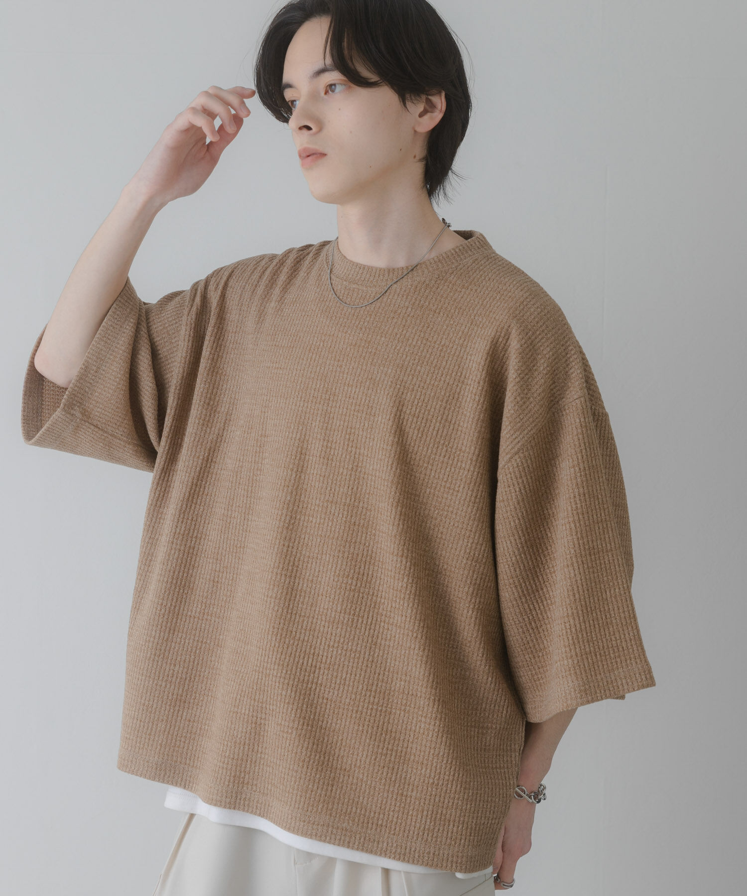 SENSE OF PLACE by URBAN RESEARCH「ソフトワッフルエクストラルーズTシャツ」|Tシャツ・カットソー|