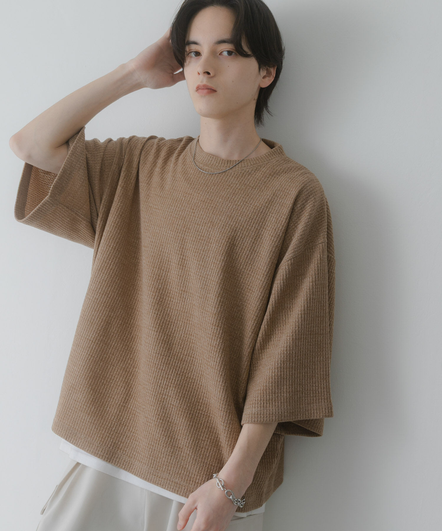 SENSE OF PLACE by URBAN RESEARCH「ソフトワッフルエクストラルーズTシャツ」|Tシャツ・カットソー|
