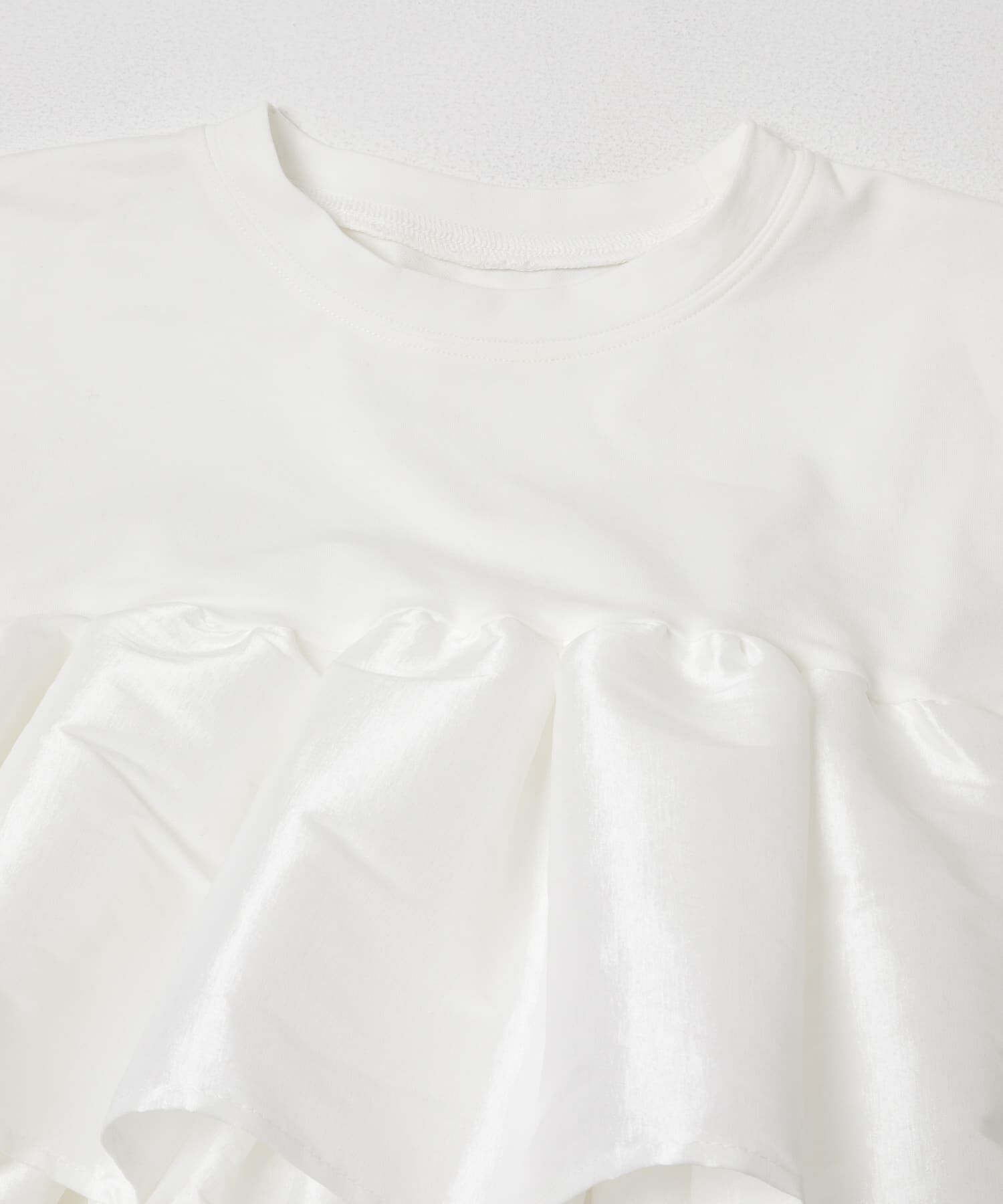 SENSE OF PLACE by URBAN RESEARCH「シャイニーフリルドッキングカットトップ」|Tシャツ・カットソー|