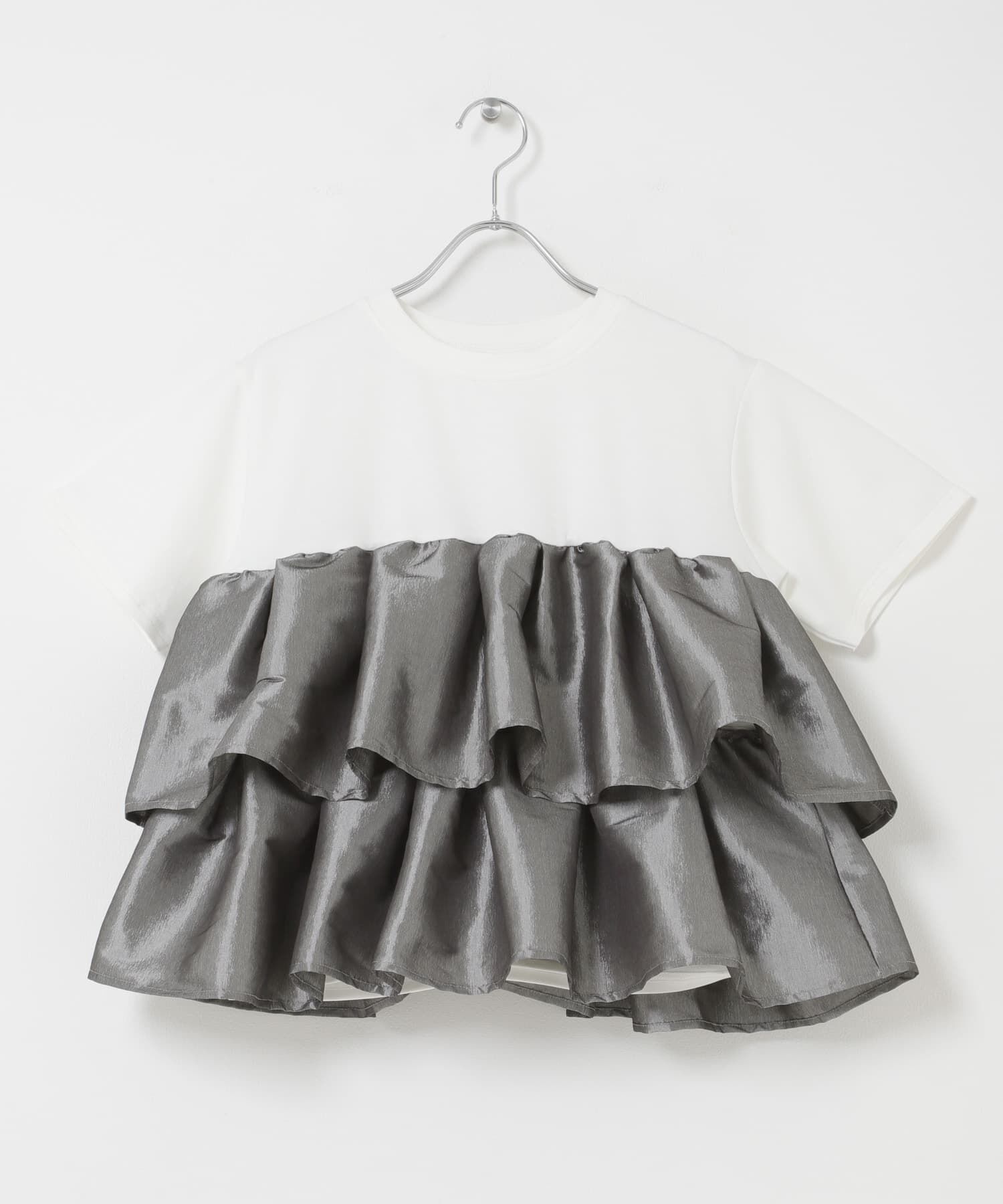 SENSE OF PLACE by URBAN RESEARCH「シャイニーフリルドッキングカットトップ」|Tシャツ・カットソー|