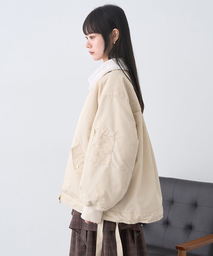 earth music&ecology「リバーシブルMA-1」|ブルゾン・スタジャン|