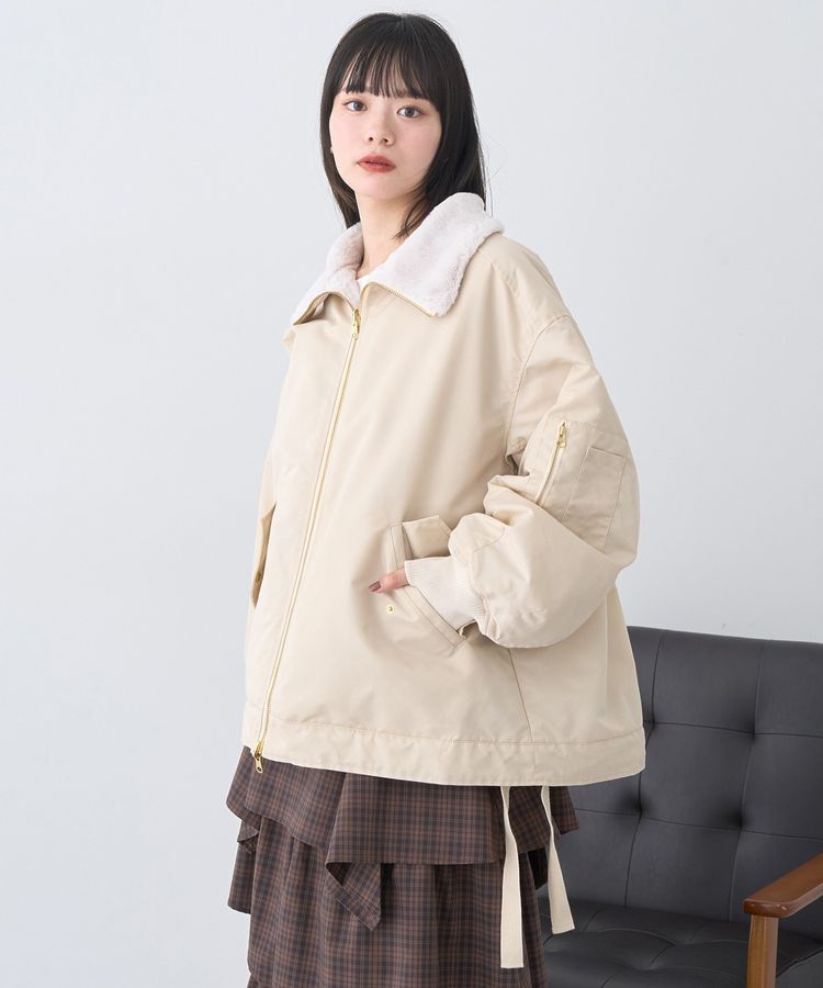 earth music&ecology「リバーシブルMA-1」|ブルゾン・スタジャン|