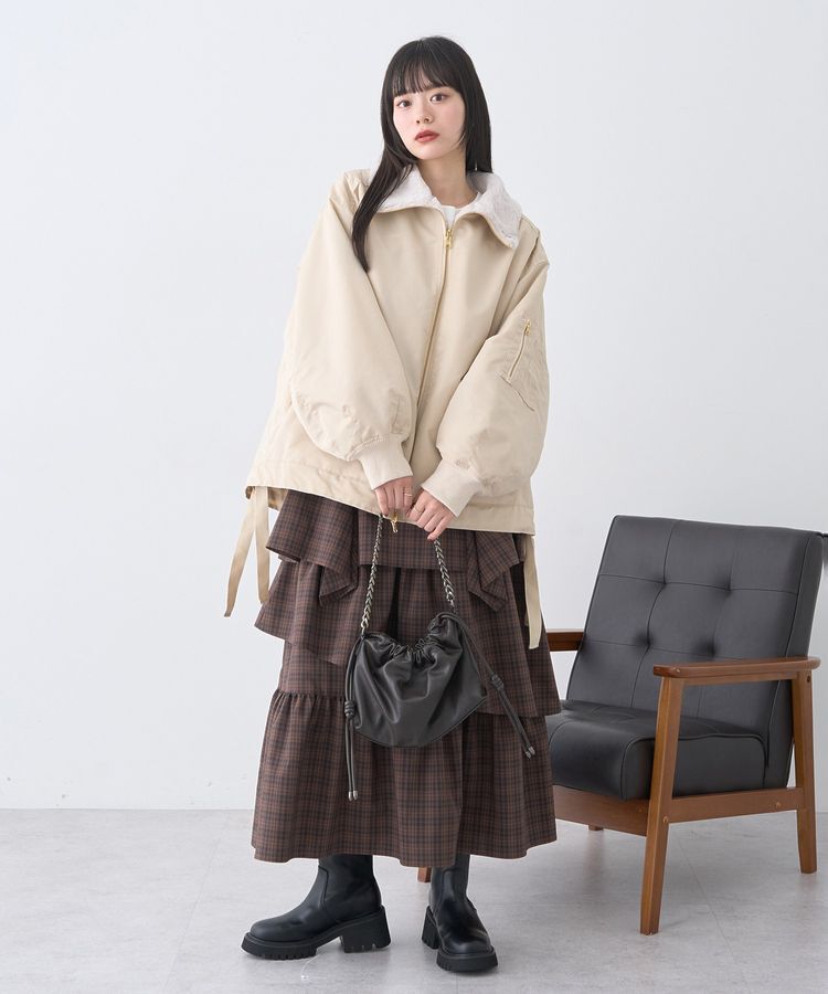 earth music&ecology「リバーシブルMA-1」|ブルゾン・スタジャン|