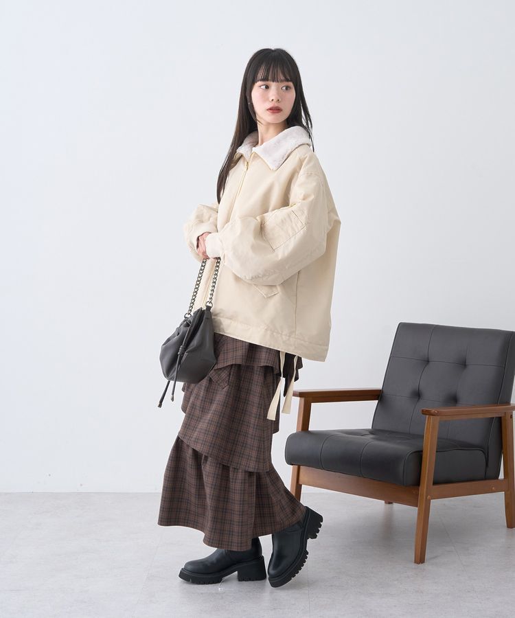 earth music&ecology「リバーシブルMA-1」|ブルゾン・スタジャン|