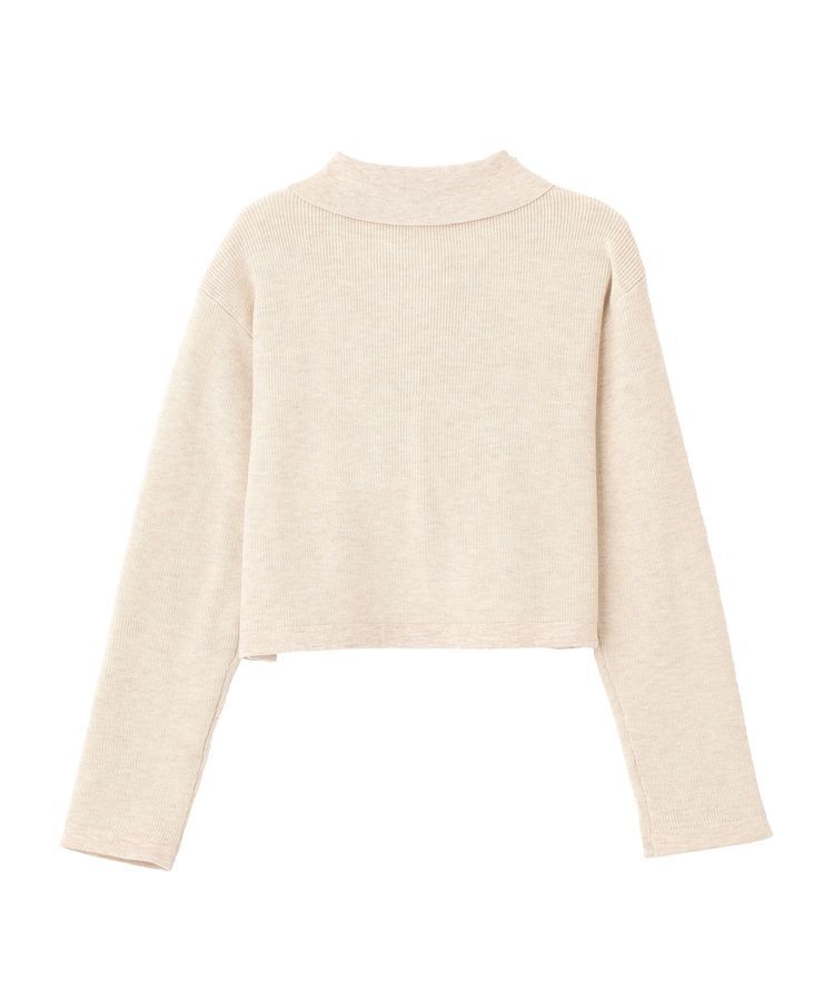 earth music&ecology「襟付きニットアンサンブル」|カーディガン|