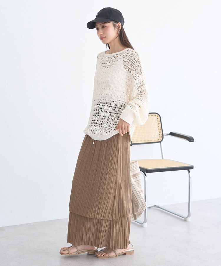 earth music&ecology「メッシュニットプルオーバー」|ニット・セーター|