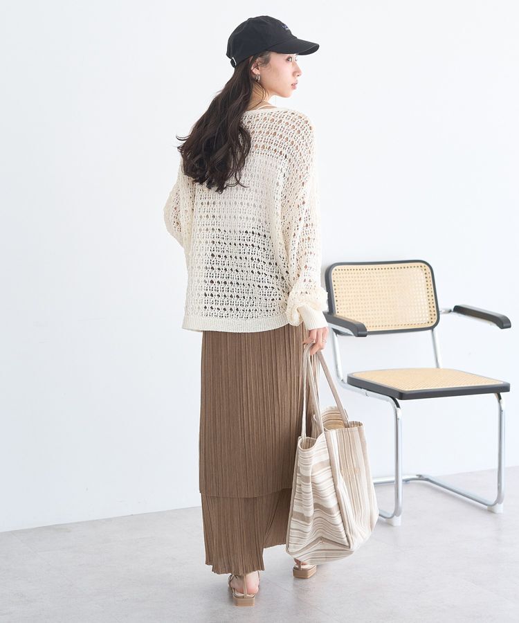 earth music&ecology「メッシュニットプルオーバー」|ニット・セーター|