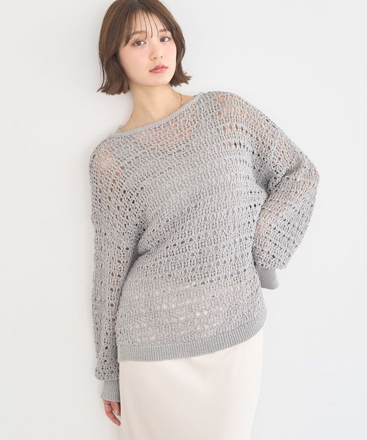 earth music&ecology「メッシュニットプルオーバー」|ニット・セーター|