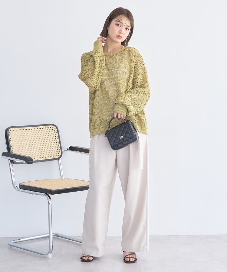 earth music&ecology「メッシュニットプルオーバー」|ニット・セーター|