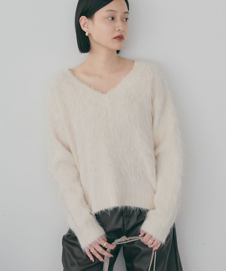 AMERICAN HOLIC「起毛シャギールーズニットプルオーバー」|ニット・セーター|Ivory