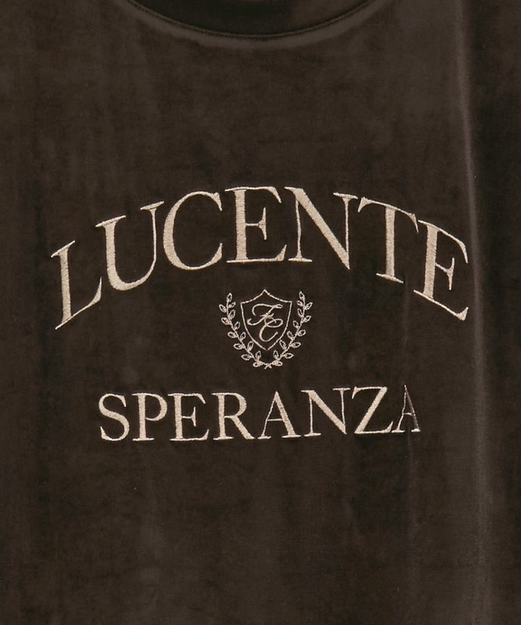 Green Parks「ベロアロゴフレンチスリーブチュニック」|チュニック|