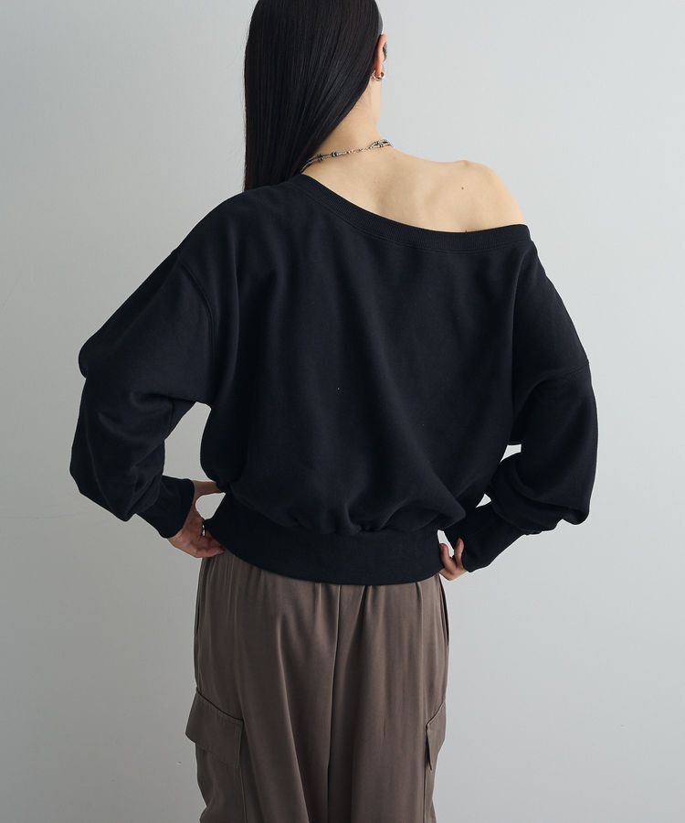 AnriettMusee「オフショルスウェット」|スウェット・ジャージ|