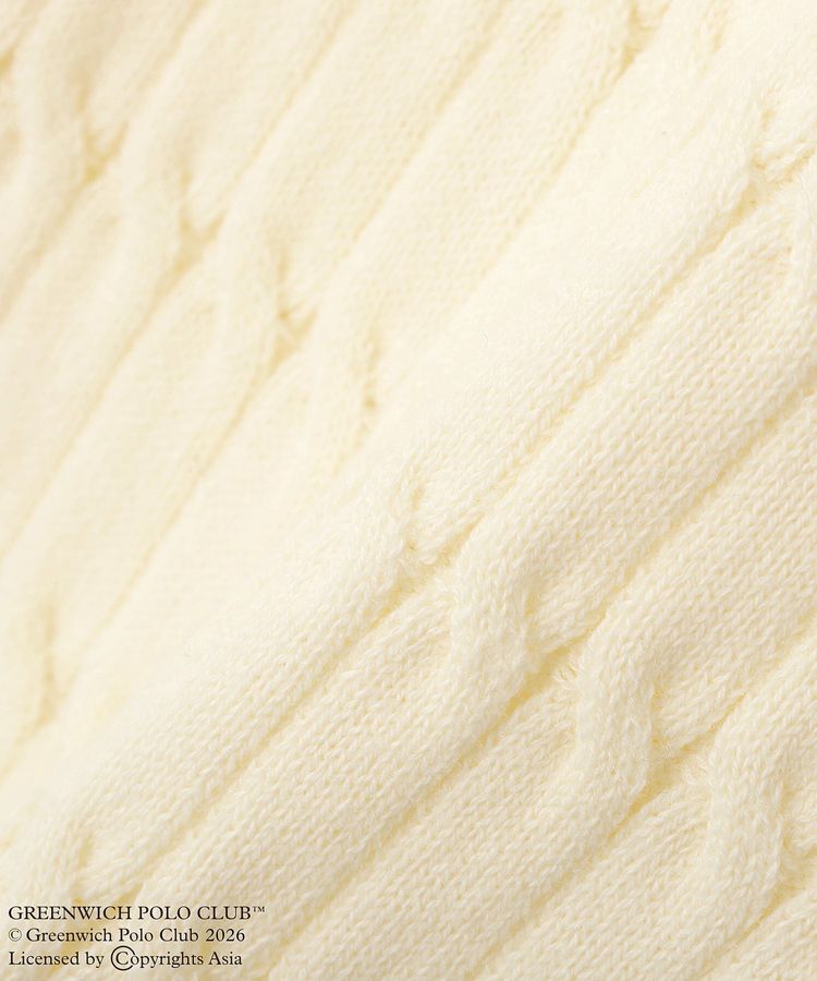 Green Parks「GREENWICH POLO CLUB(TM)ケーブル襟付ニットカーディガン」|カーディガン|