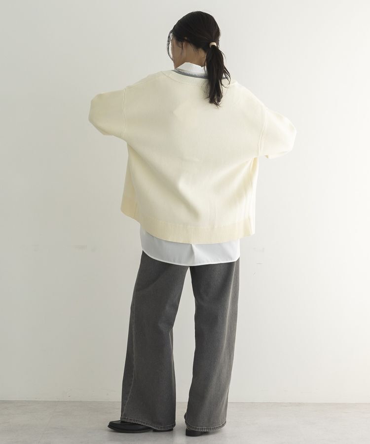 GARAGE OF GOOD CLOTHING「配色リブダブルジャガードカーディガン」|カーディガン|