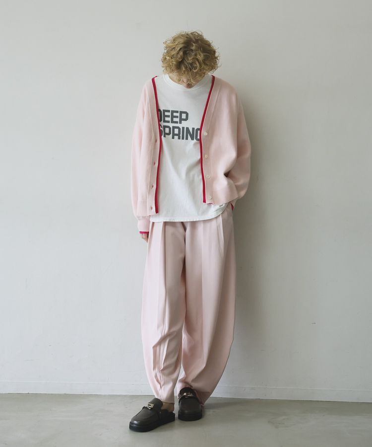 GARAGE OF GOOD CLOTHING「配色リブダブルジャガードカーディガン」|カーディガン|