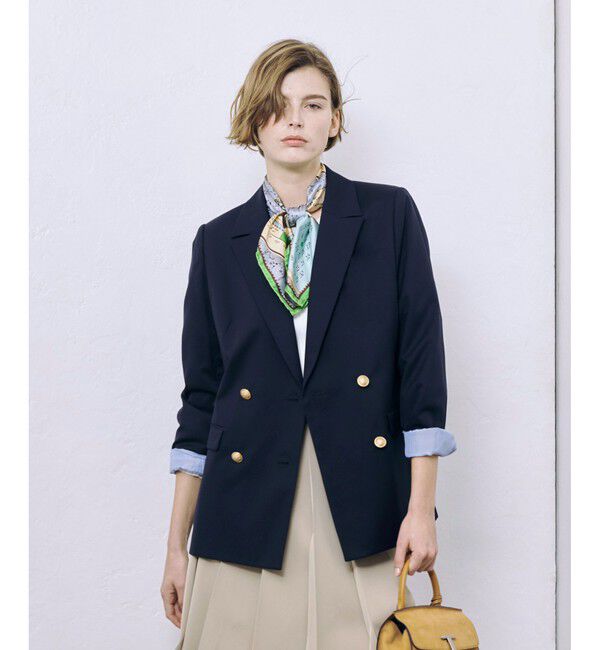 allureville「ウールギャバジンテーラードジャケット」|テーラードジャケット|