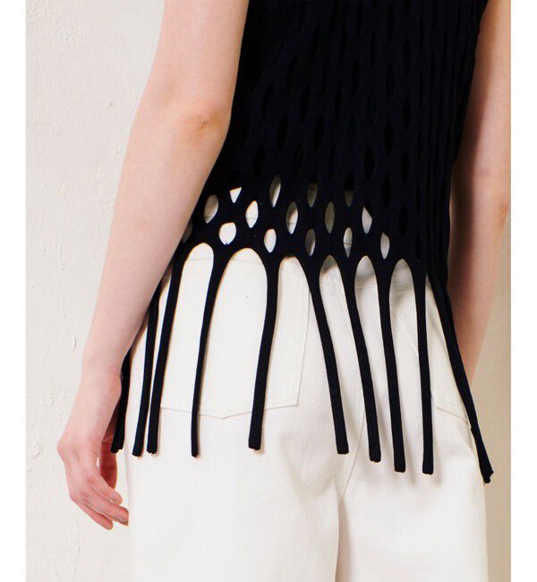 allureville「ハンモックフリンジプルオーバー」|ニット・セーター|