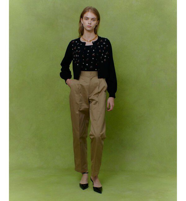 LOULOU WILLOUGHBY「【LOULOU WILLOUGHBY】CHERRYビジュータンク」|ニット・セーター|