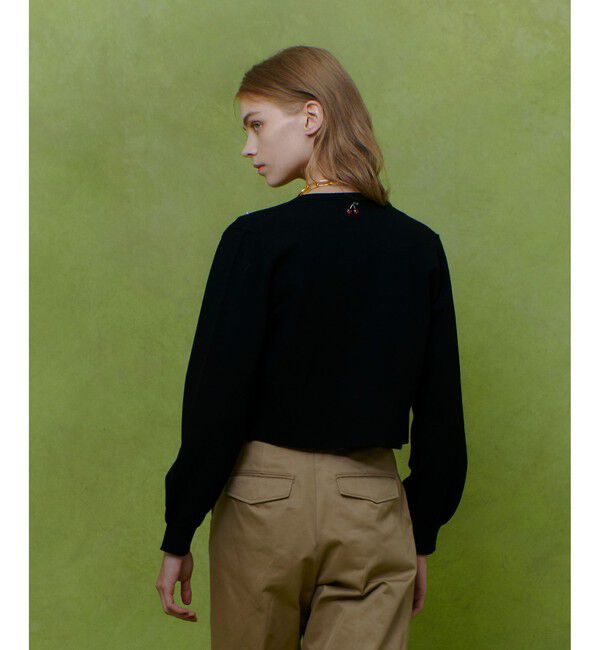 LOULOU WILLOUGHBY「【LOULOU WILLOUGHBY】CHERRYビジューカーディガン」|カーディガン|