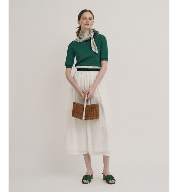 allureville「カールマイヤーギャザースカート」|スカート|