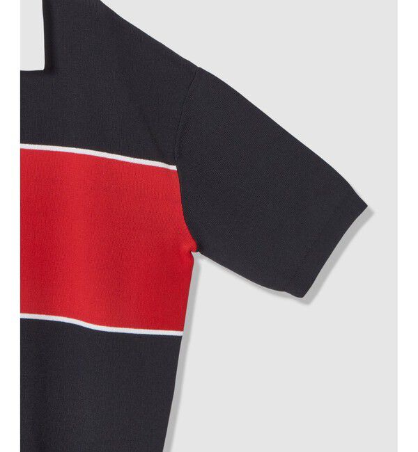 allureville「ボーダーポロ プルオーバー」|ニット・セーター|