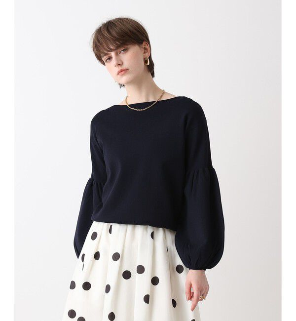 allureville「ビショップスリーブプルオーバー」|ニット・セーター|