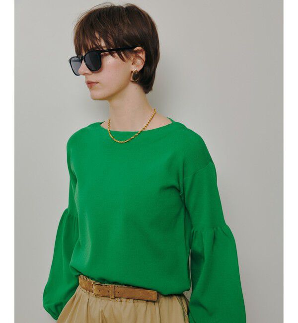 allureville「ビショップスリーブプルオーバー」|ニット・セーター|